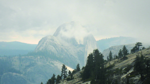 Fog on Half Dome