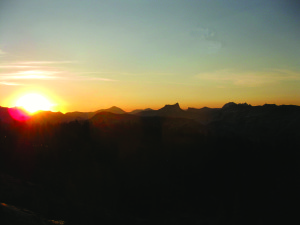 Sunset of Half-Dome