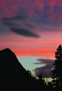 Sunset on Fletcher Peak