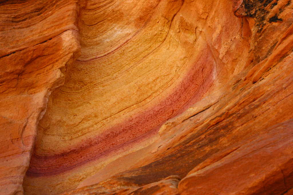 striped canyon wall